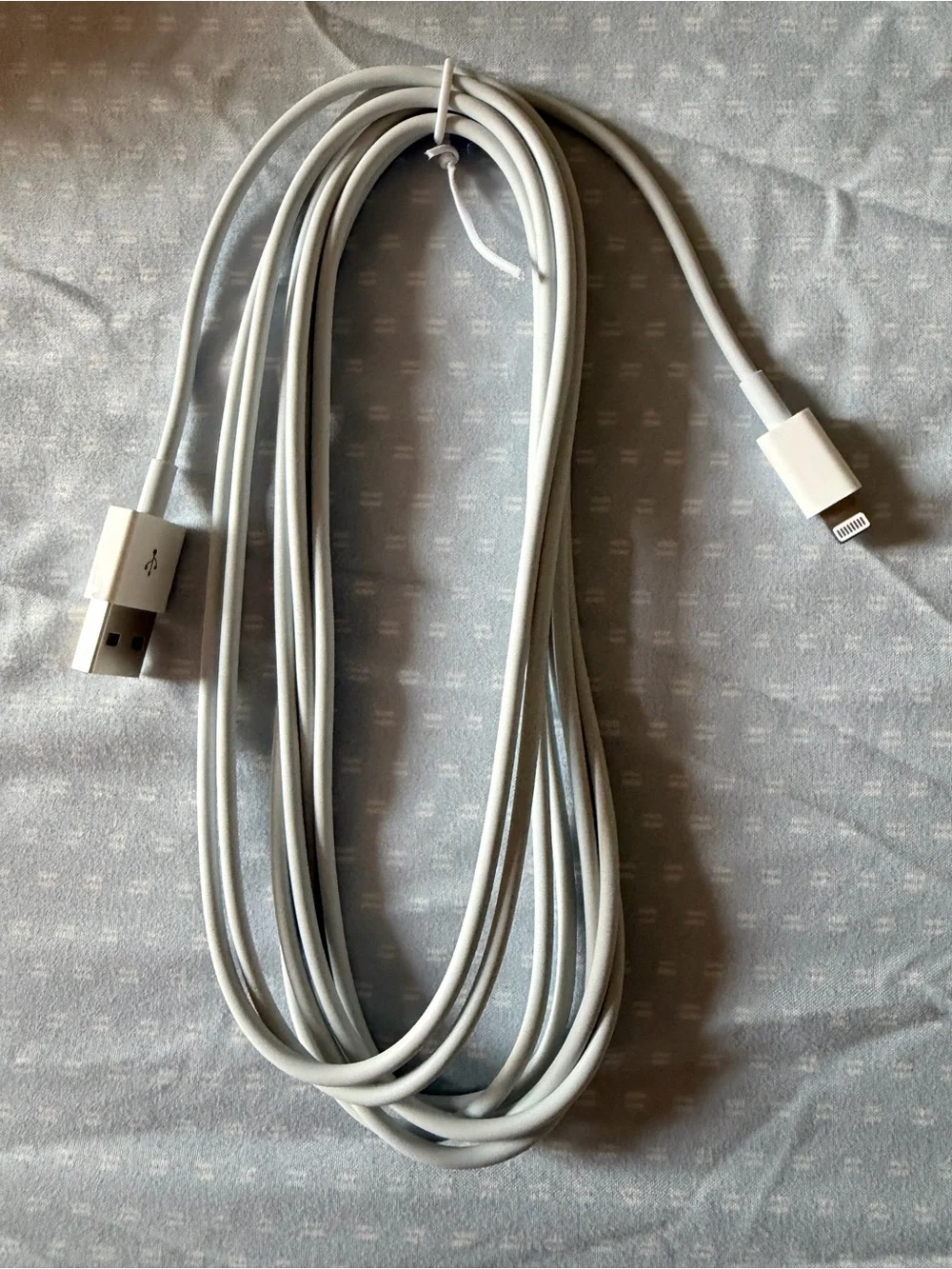 4-Pack White USB-A to Lightening Cable 10ft
